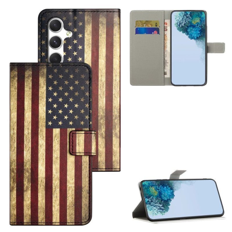 Housse Samsung Galaxy S26 Drapeau Américain Vintage