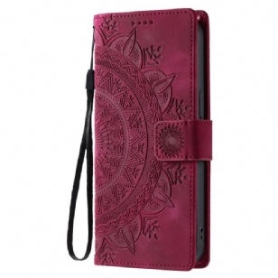 Housse Samsung Galaxy S26 Effet Daim Mandala