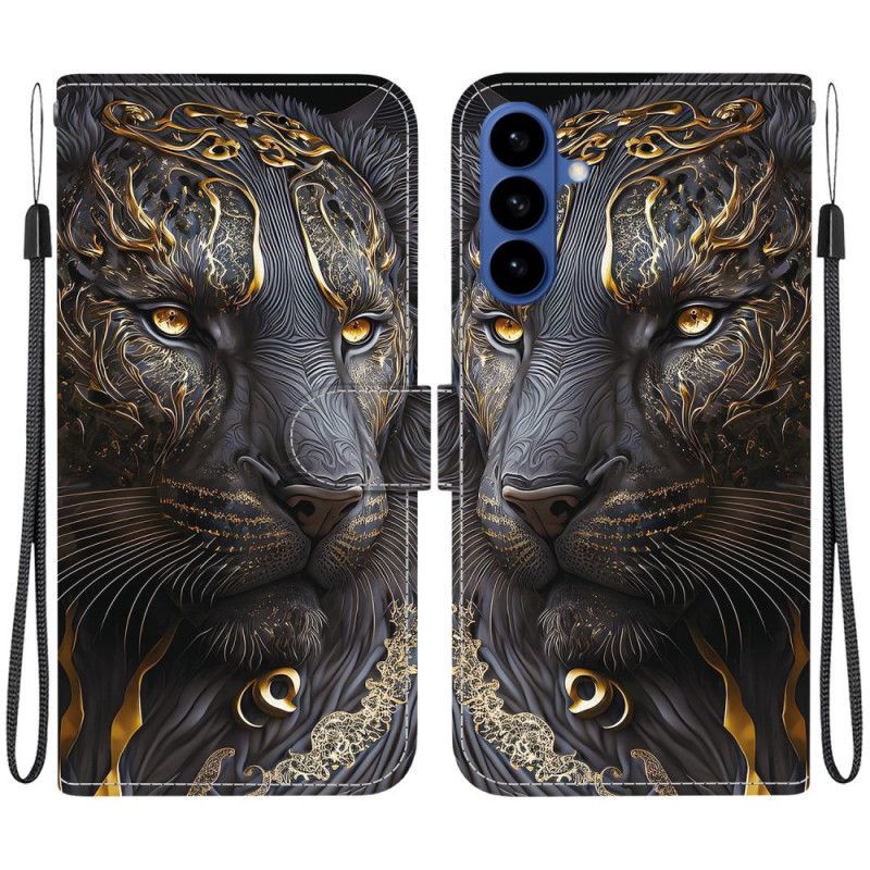 Housse Samsung Galaxy S26 Lion Doré et Noir