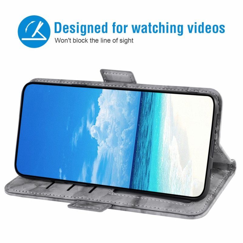 Housse Samsung Galaxy S26 Motif Marbre et Double Fermoir