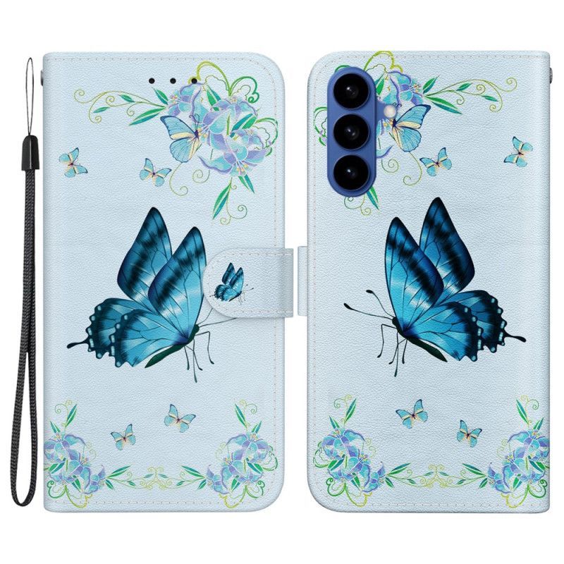 Housse Samsung Galaxy S26 Petit Papillon Bleu