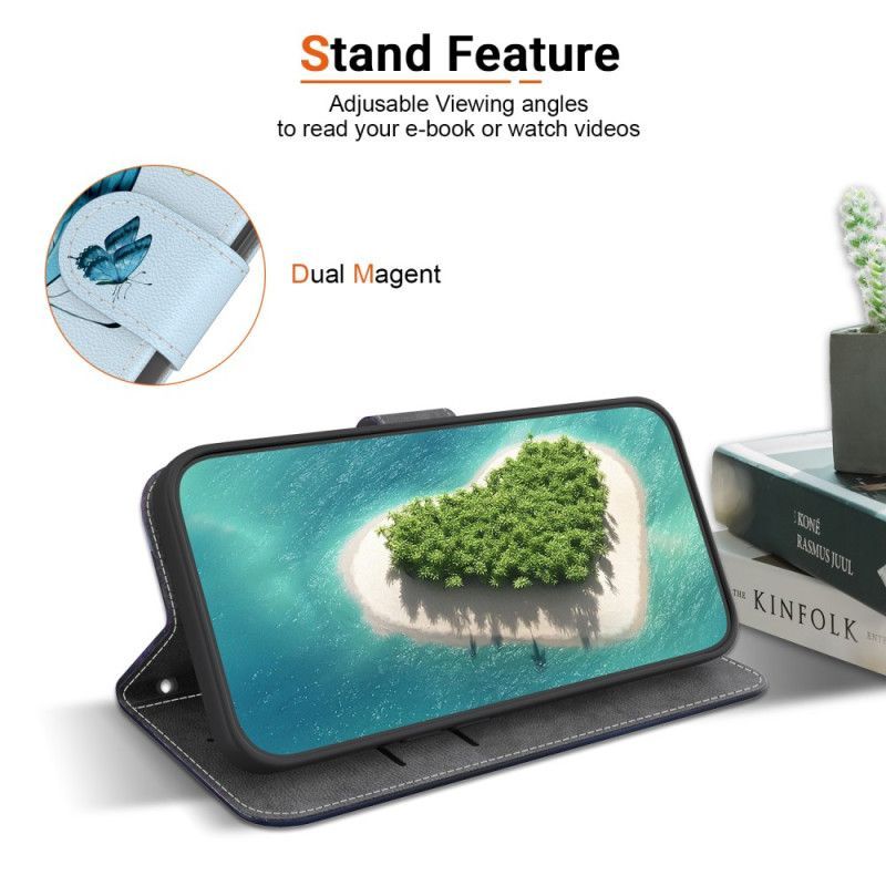 Housse Samsung Galaxy S26 Petit Papillon Bleu