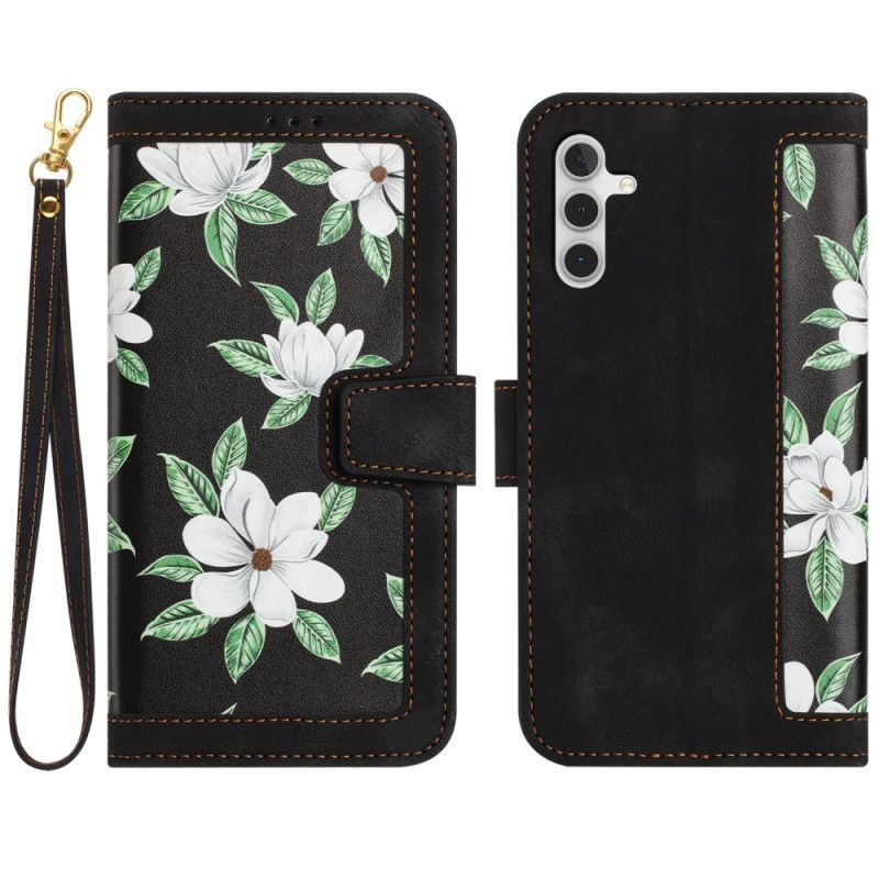 Housse Samsung Galaxy S26 Porte-Cartes Motif Floral