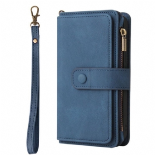 Housse Samsung Galaxy S26 Portefeuille 15 Porte-Cartes et Lanière