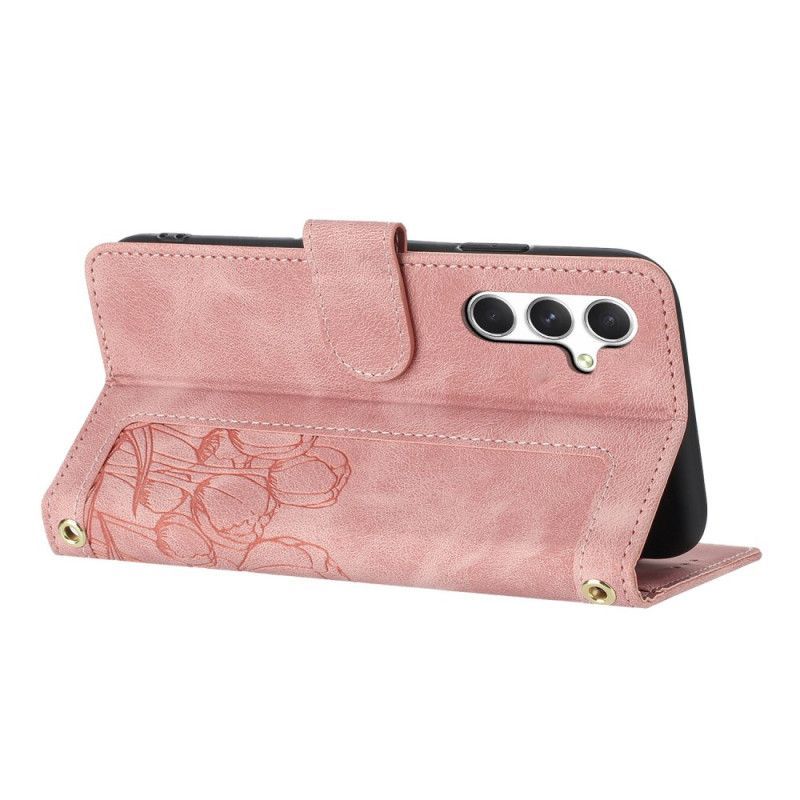 Housse Samsung Galaxy S26 Portefeuille 5 Porte-Cartes Floral