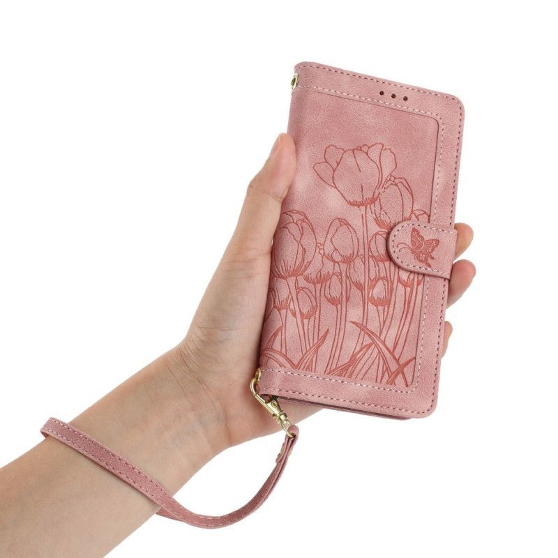 Housse Samsung Galaxy S26 Portefeuille 5 Porte-Cartes Floral