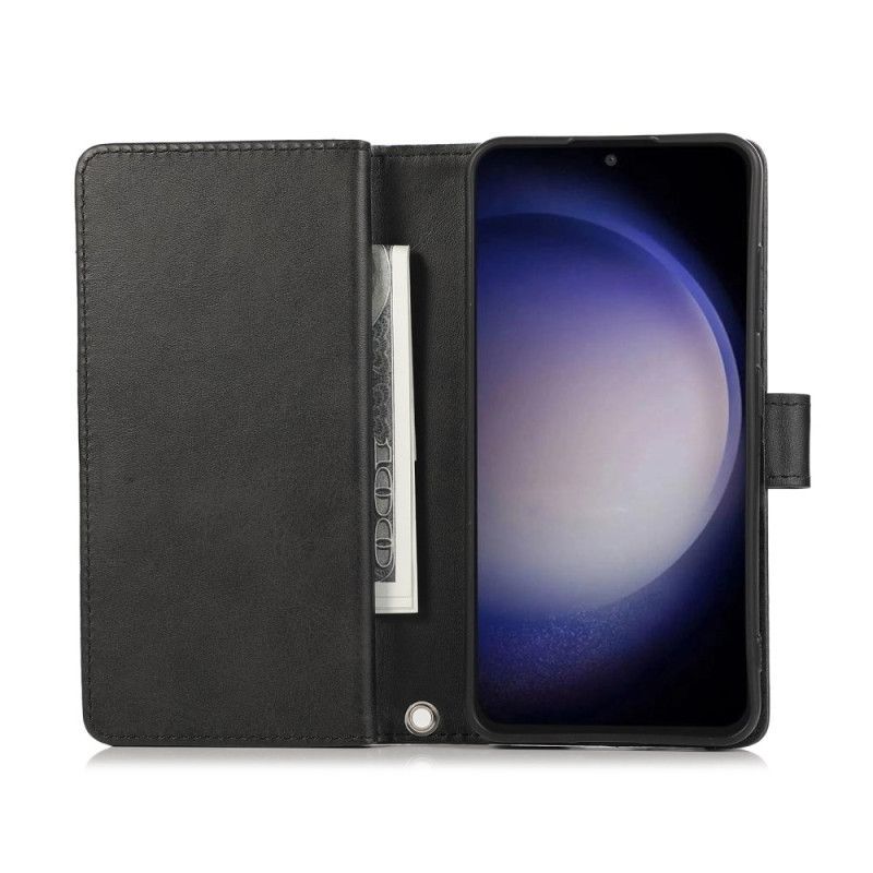 Housse Samsung Galaxy S26 Portefeuille Magnétique et Lanière