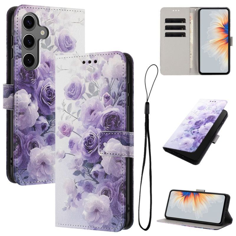 Housse Samsung Galaxy S26 Roses Violettes