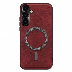 pour Samsung Galaxy S26 Cadre Métal pour Objectif Effet Cuir