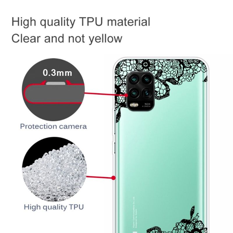 Coque Xiaomi Mi 10 Lite fleur dentelle