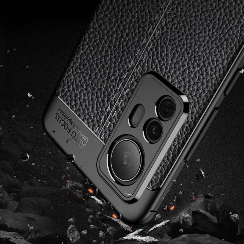 Coque Xiaomi 12 / 12X Effet Cuir Litchi Double Line