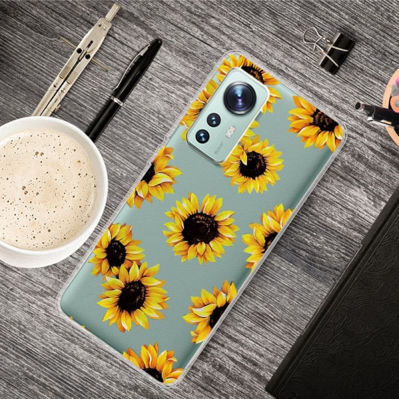 Coque Xiaomi 12 / 12X Silicone Tournesols