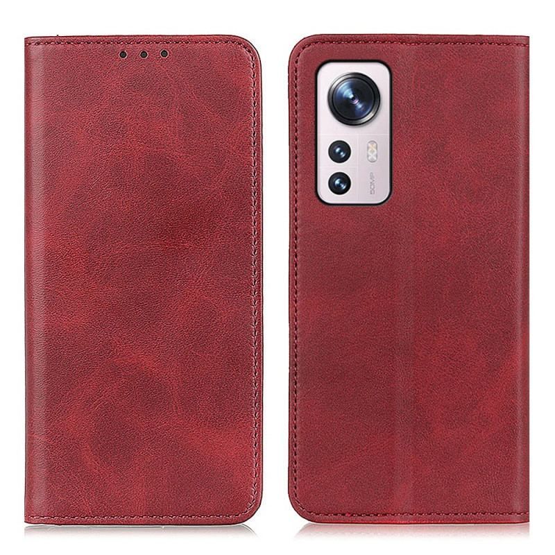 Flip Cover Xiaomi 12 / 12X Cuir Fendu Élégance