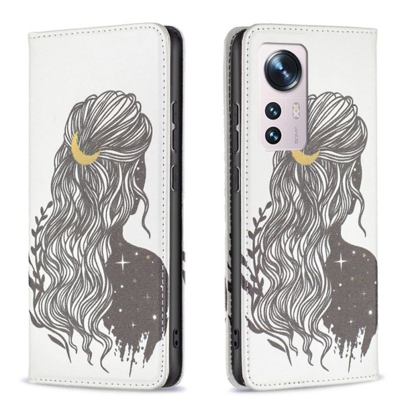 Flip Cover Xiaomi 12 / 12X Jolie Chevelure