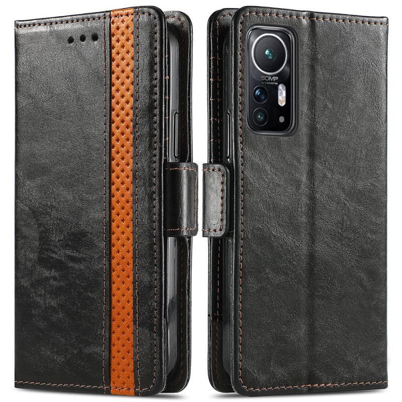 Housse Xiaomi 12 / 12X Bicolore Double Fermoir