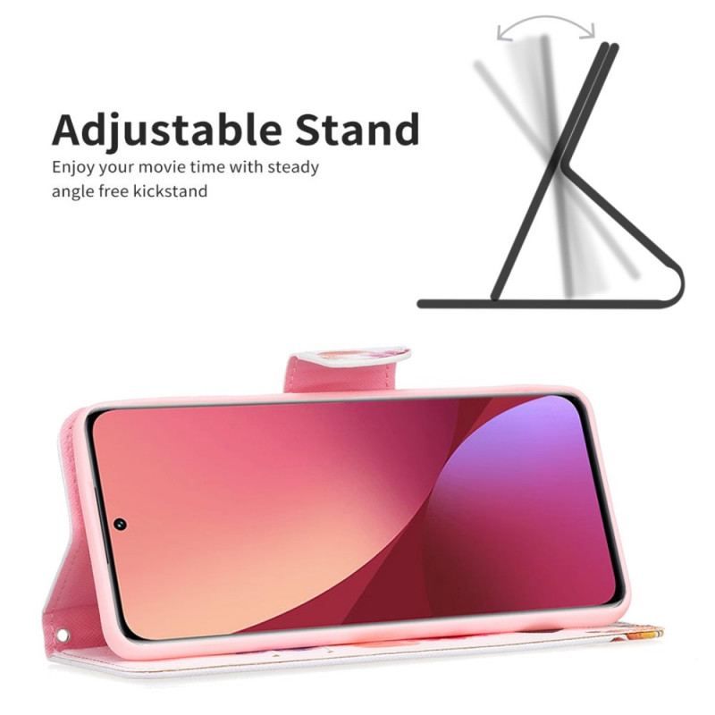 Housse Xiaomi 12 / 12X Papillons et Fleurs Peints