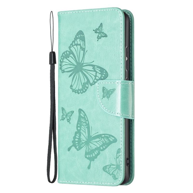 Housse Xiaomi 12 / 12X / 12 X Papillons à Lanière
