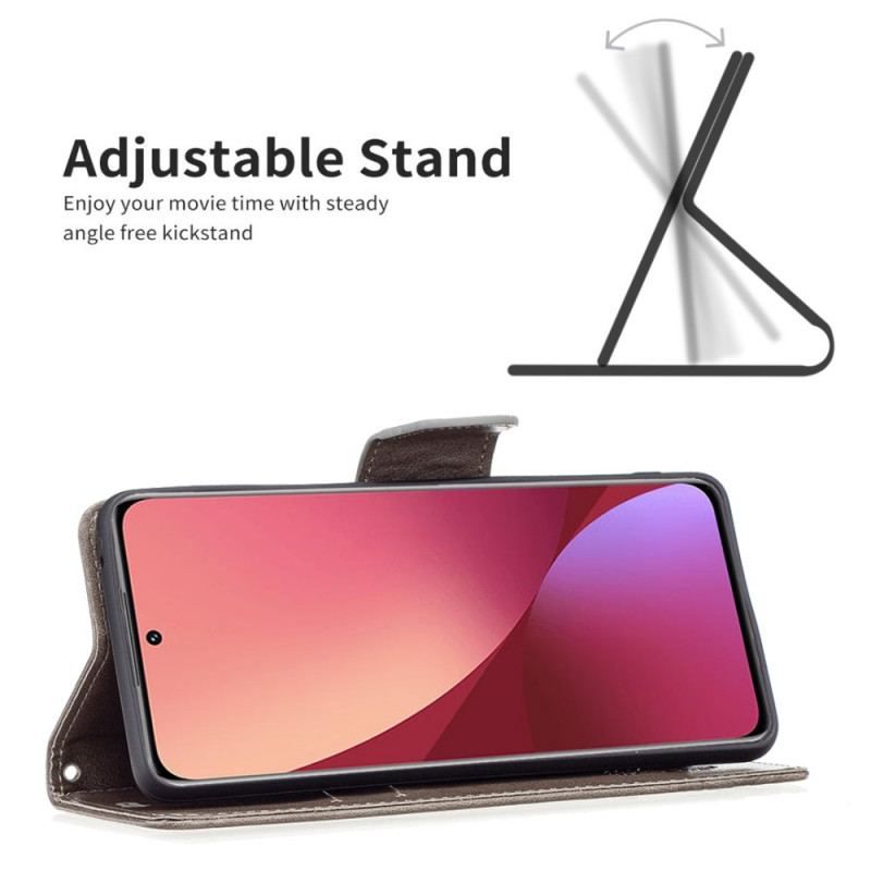 Housse Xiaomi 12 / 12X / 12 X Papillons à Lanière