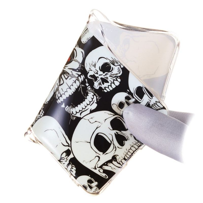 Huawei Y7 2019 - Coque luminous tête de mort