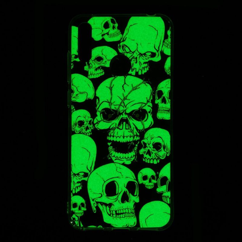 Huawei Y7 2019 - Coque luminous tête de mort