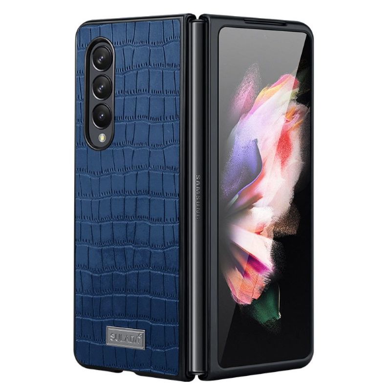 Coque Samsung Galaxy Z Fold 3 5G SULADA Croco Effet Cuir