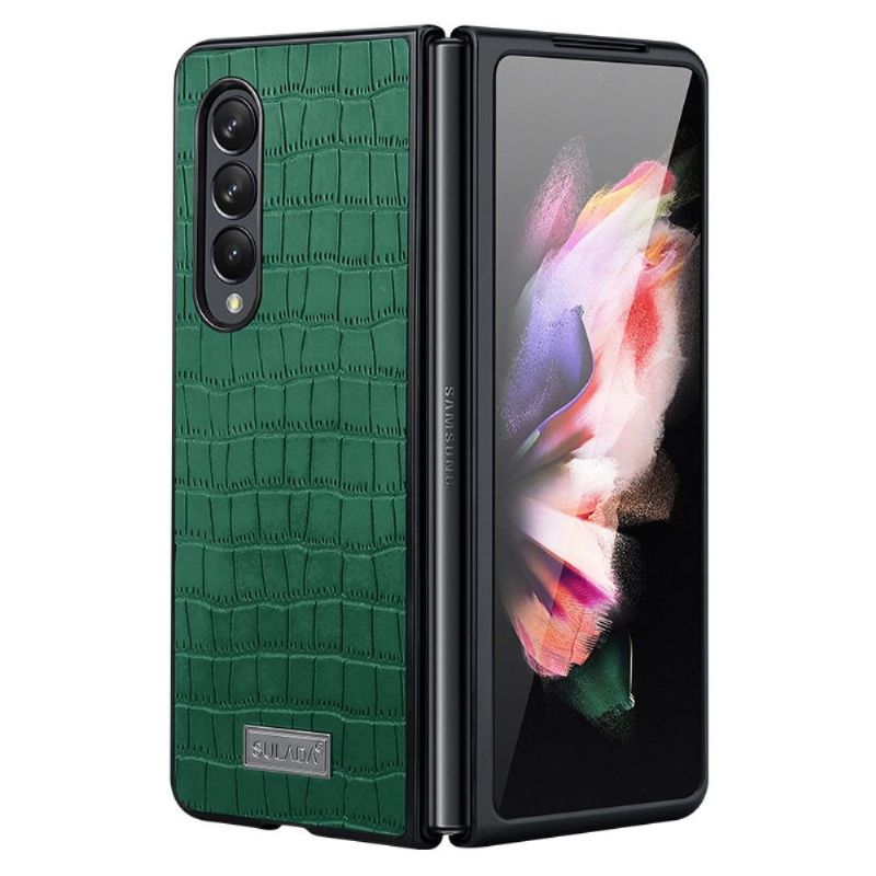 Coque Samsung Galaxy Z Fold 3 5G SULADA Croco Effet Cuir