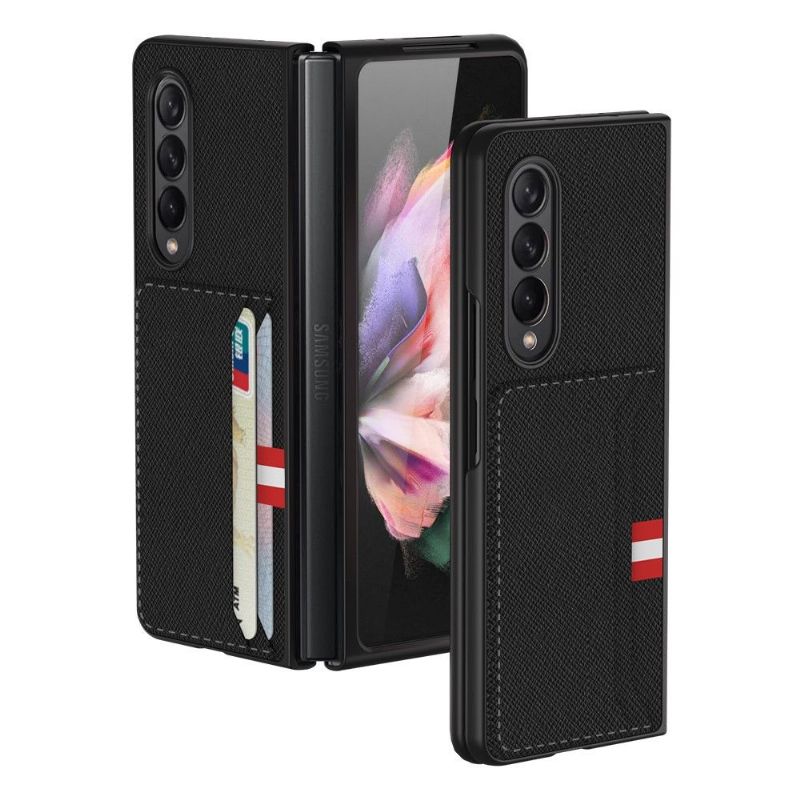 Coque Samsung Galaxy Z Fold3 5G Croisillons Porte-Cartes