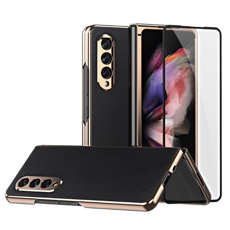 Coque Samsung Galaxy Z Fold3 5G Karbon + film protecteur