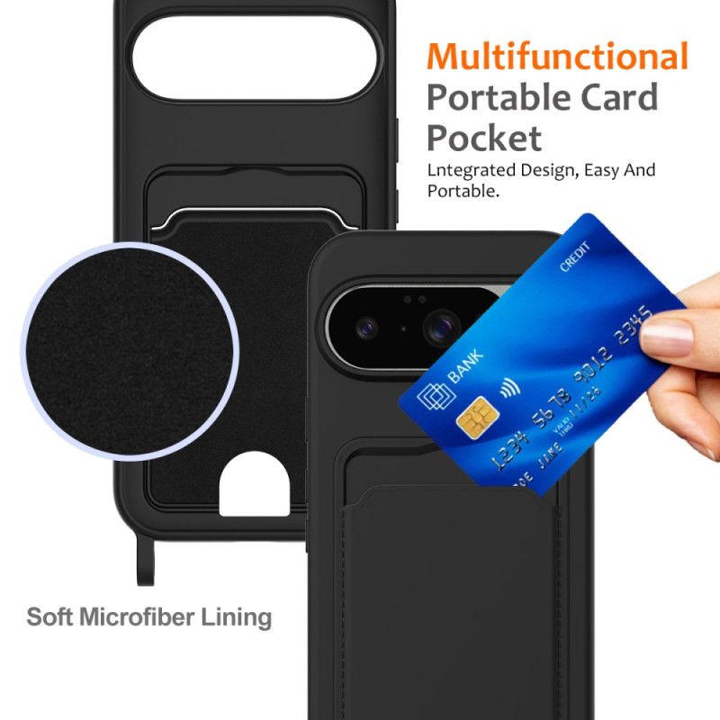 Coque à Cordon Google Pixel 10 Silicone Porte-Carte