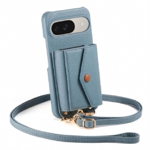 Coque Google Pixel 10 / 9 Porte-Cartes, Miroir et Bandoulière