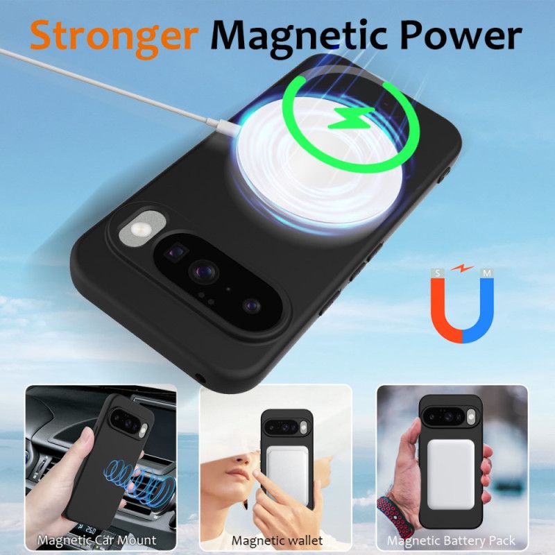 Coque Google Pixel 10 Compatible MagSafe Silicone à Lanière