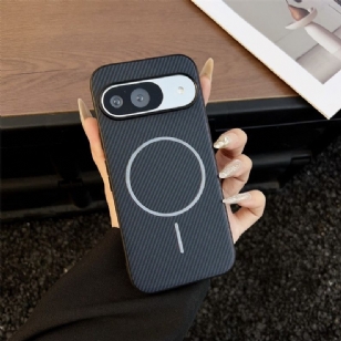 Coque Google Pixel 10 / Pixel 10 Pro Compatible MagSafe Texture Fibre Carbone