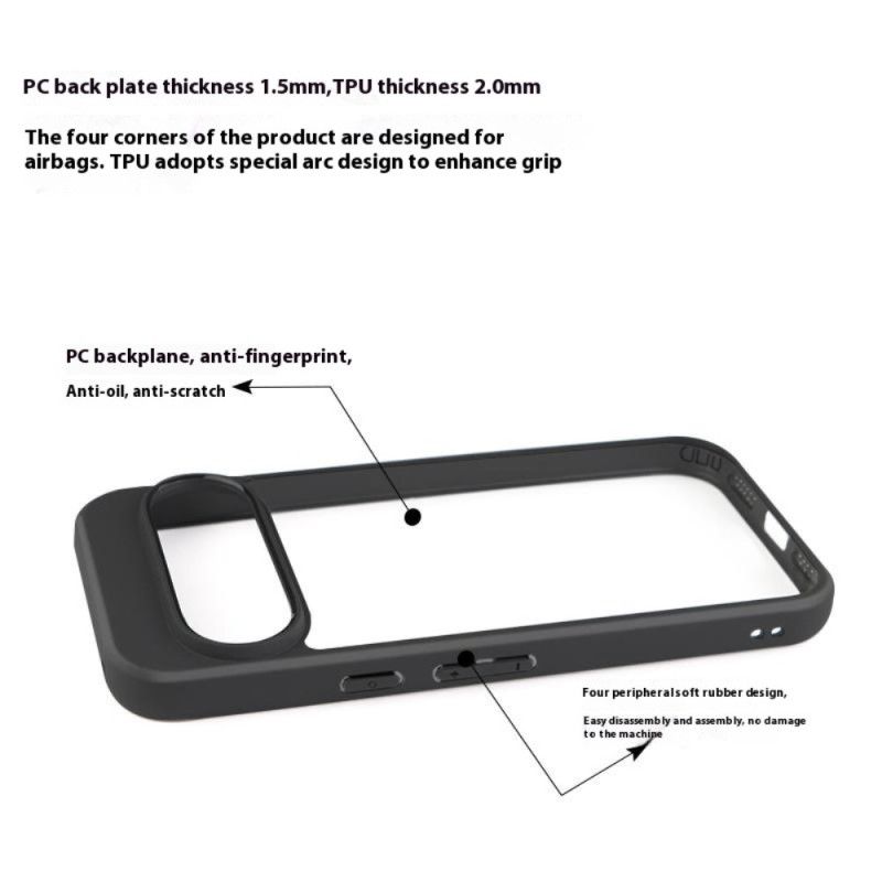 Coque Google Pixel 10 / Pixel 10 Pro Design Transparent Rebord Silicone