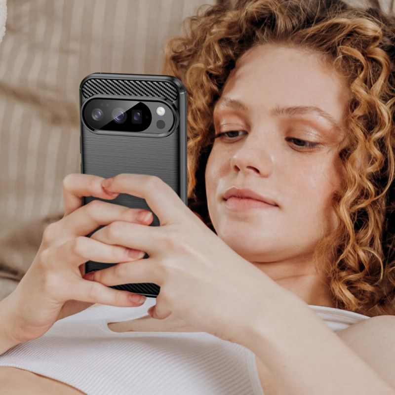 Coque Google Pixel 10 / 10 Pro Fibre Carbone Brossée