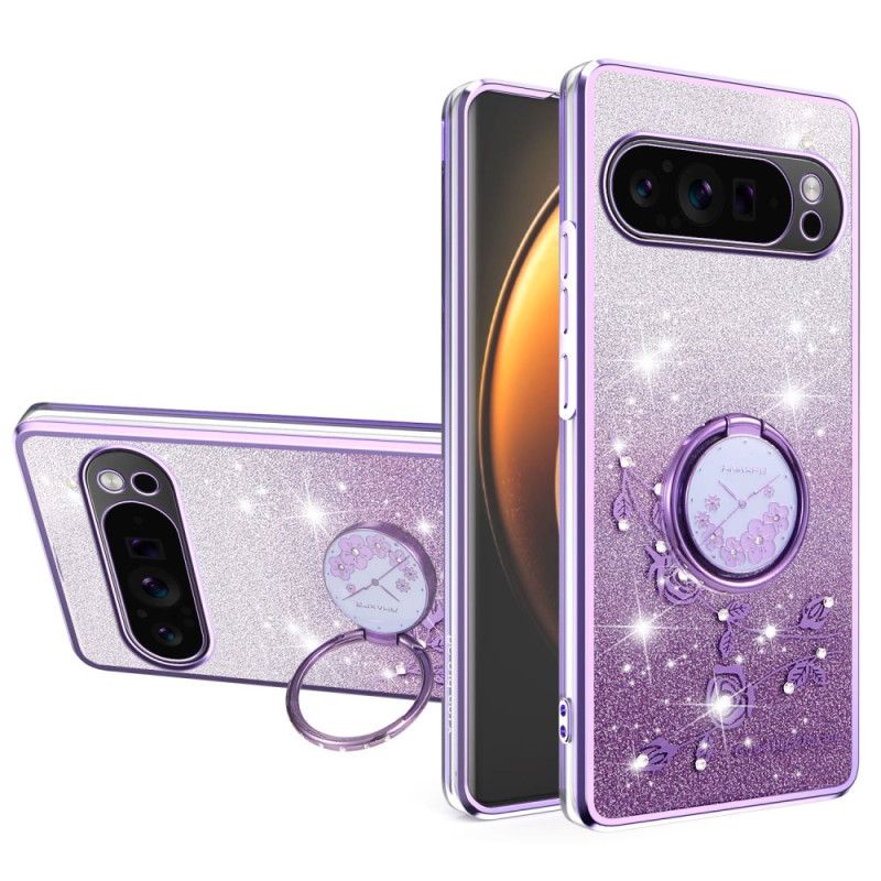 Coque Google Pixel 10 / 10 Pro Strass et Anneau-Support KADEM