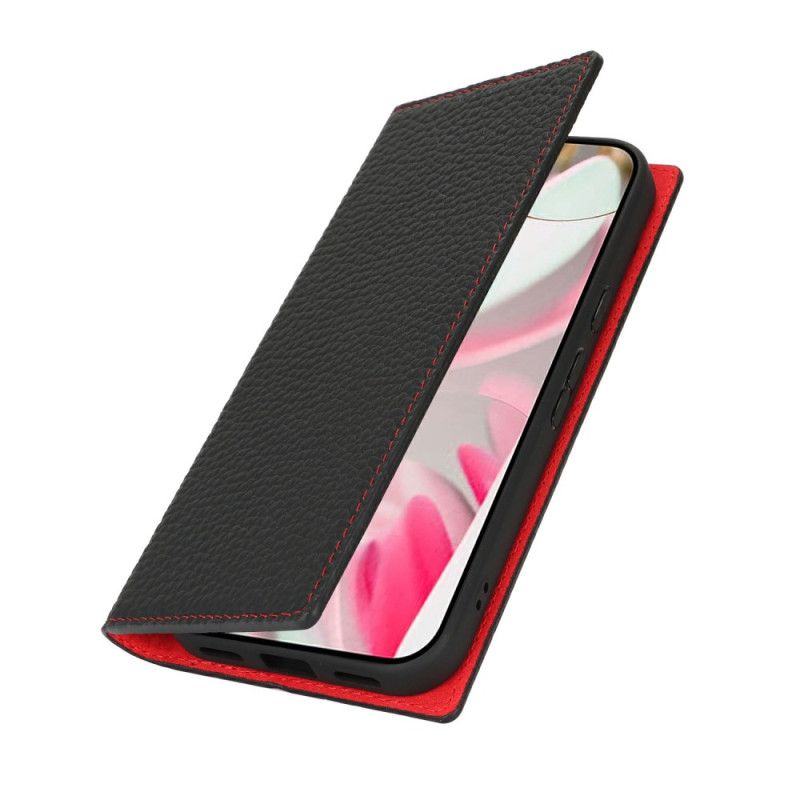 Flip Cover Google Pixel 10 Cuir Texturé à Lanière