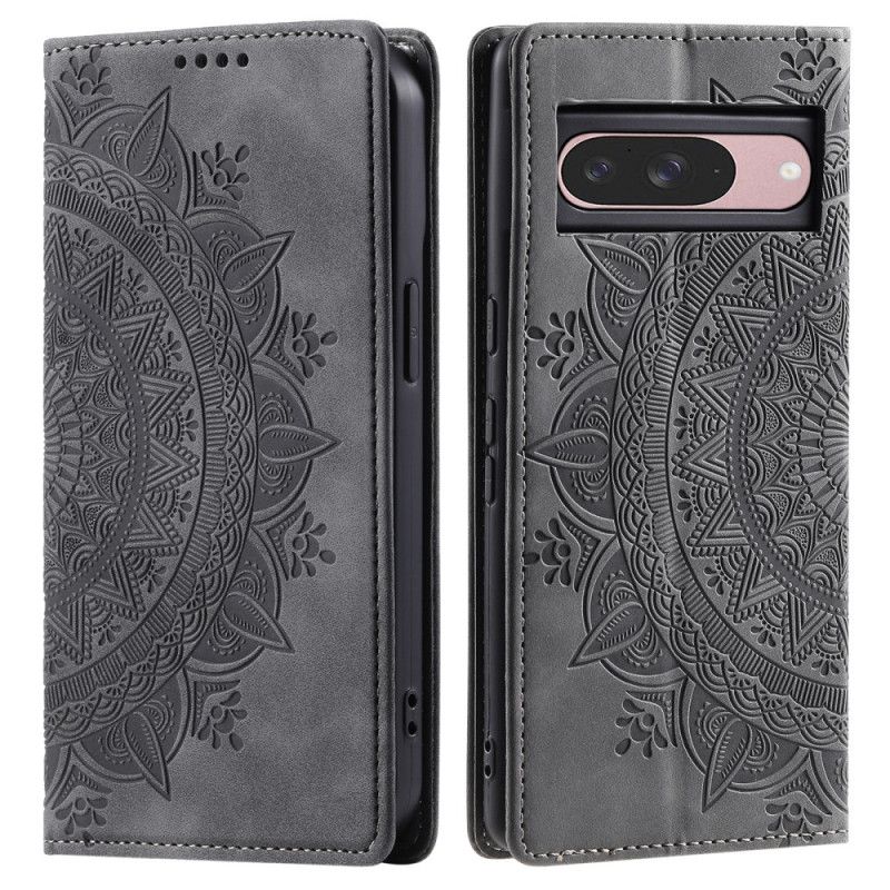 Flip Cover Google Pixel 10 / Pixel 10 Pro Effet Daim Mandala