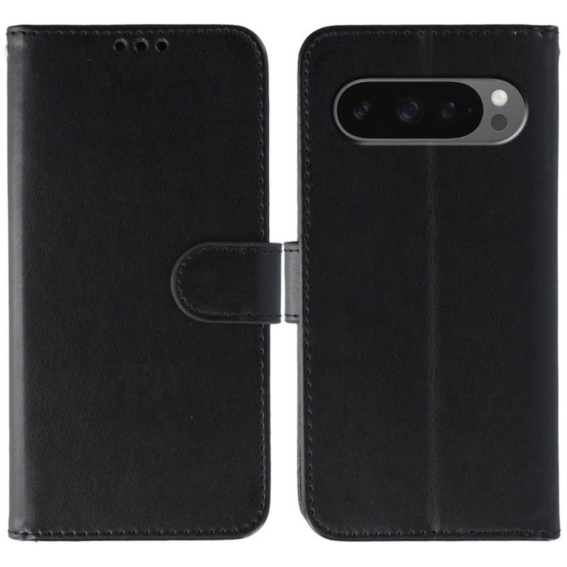 Housse Google Pixel 10 / 10 Pro / 9 / 9Pro Effet Cuir avec Lanière