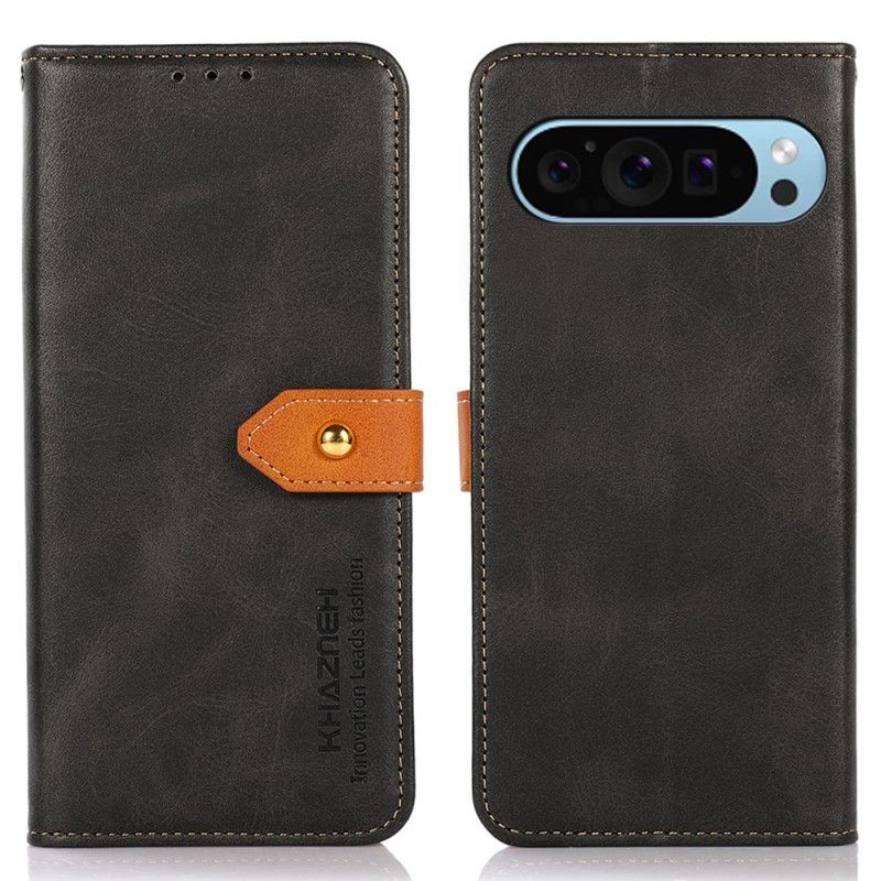 Housse Google Pixel 10 / 10 Pro / 9 / 9 Pro Fermoir Doré KHAZNEH