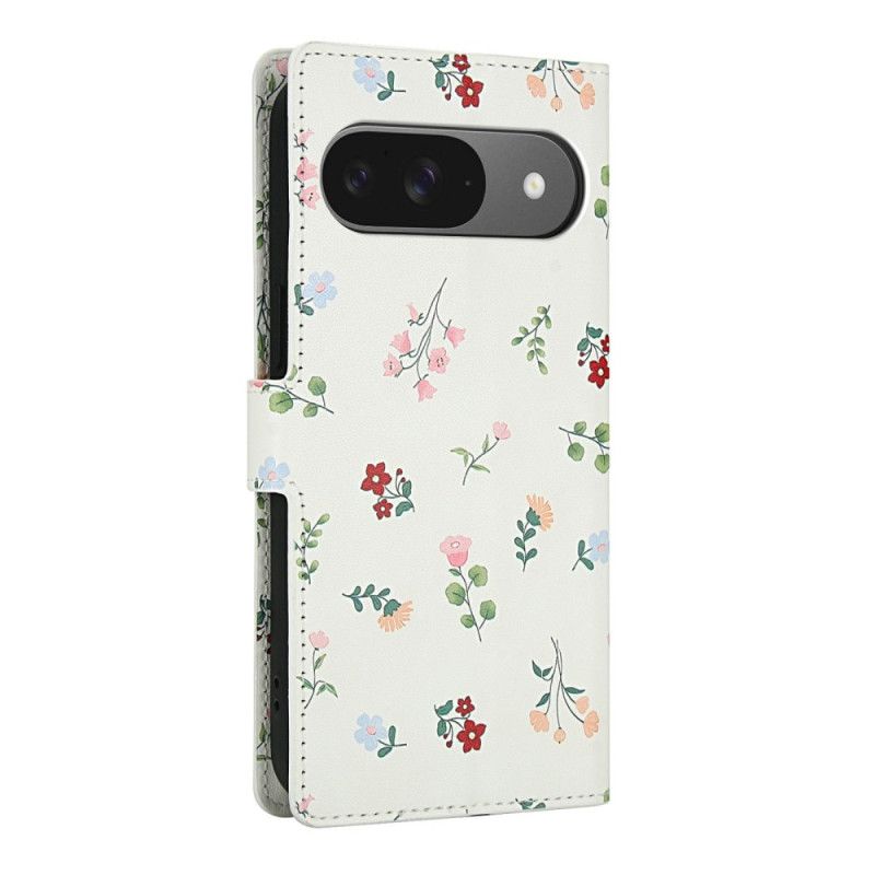Housse Google Pixel 10 / 10 Pro Fleurettes à Lanière