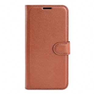 Housse Google Pixel 10 Simili Cuir Litchi Classique