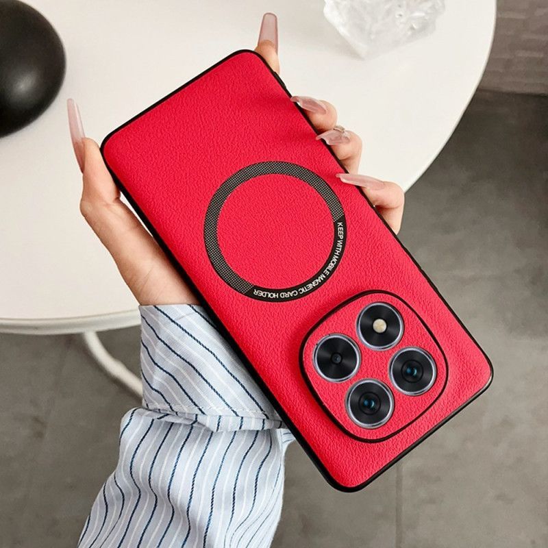 Coque Xiaomi Redmi Note 14 Pro 5G Compatible MagSafe Effet Cuir