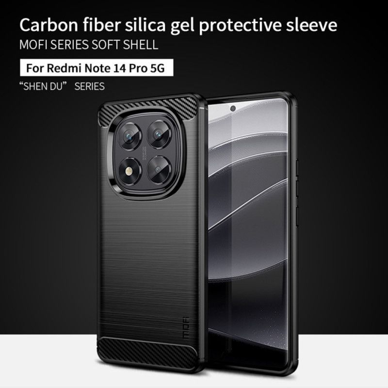 Coque Xiaomi Redmi Note 14 Pro 5G Fibre Carbone Brossée