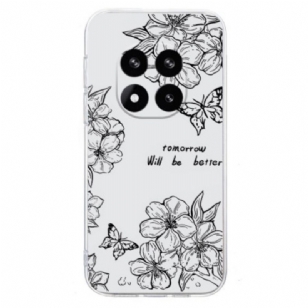 Coque Xiaomi Redmi Note 14 Pro 5G / Poco X7 Dessin Papillons et Fleurs