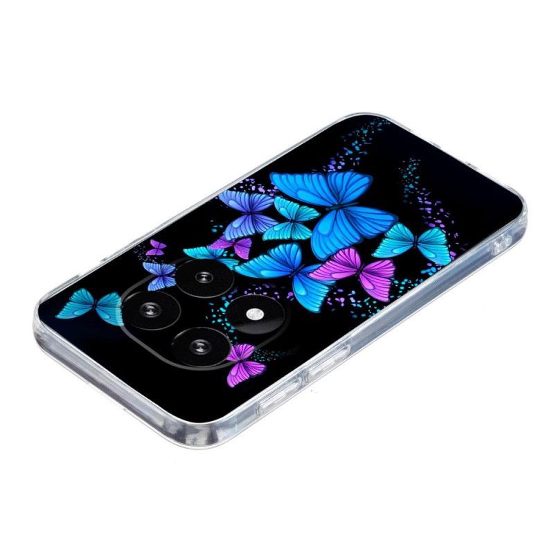 Coque Xiaomi Redmi Note 14 Pro 5G / Poco X7 Papillons Colorés