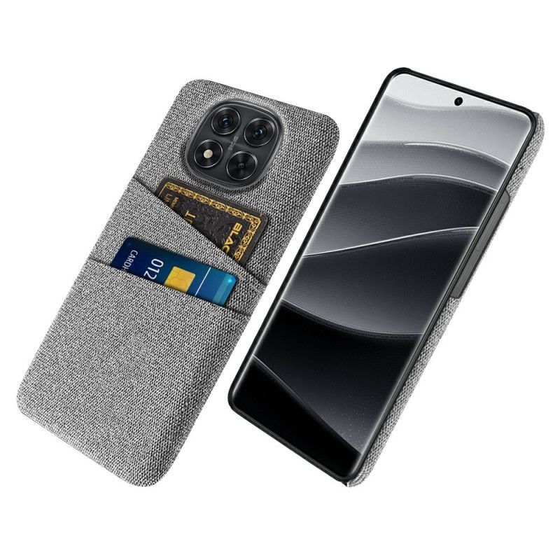 Coque Xiaomi Redmi Note 14 Pro 5G / Poco X7 Tissu Porte-Cartes