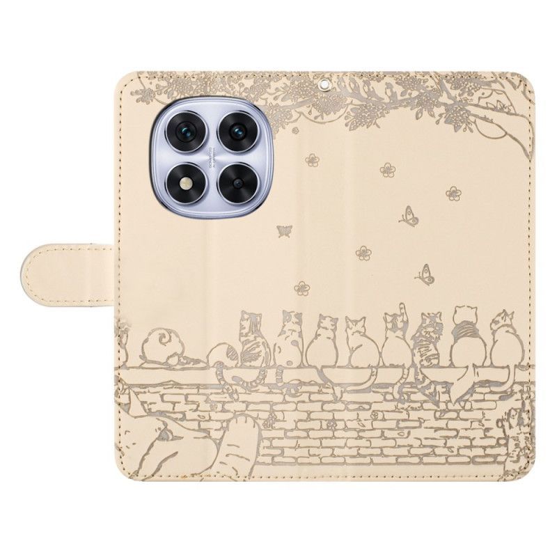 Housse Xiaomi Redmi Note 14 Pro 5G / Poco X7 Motif Chats à Lanière