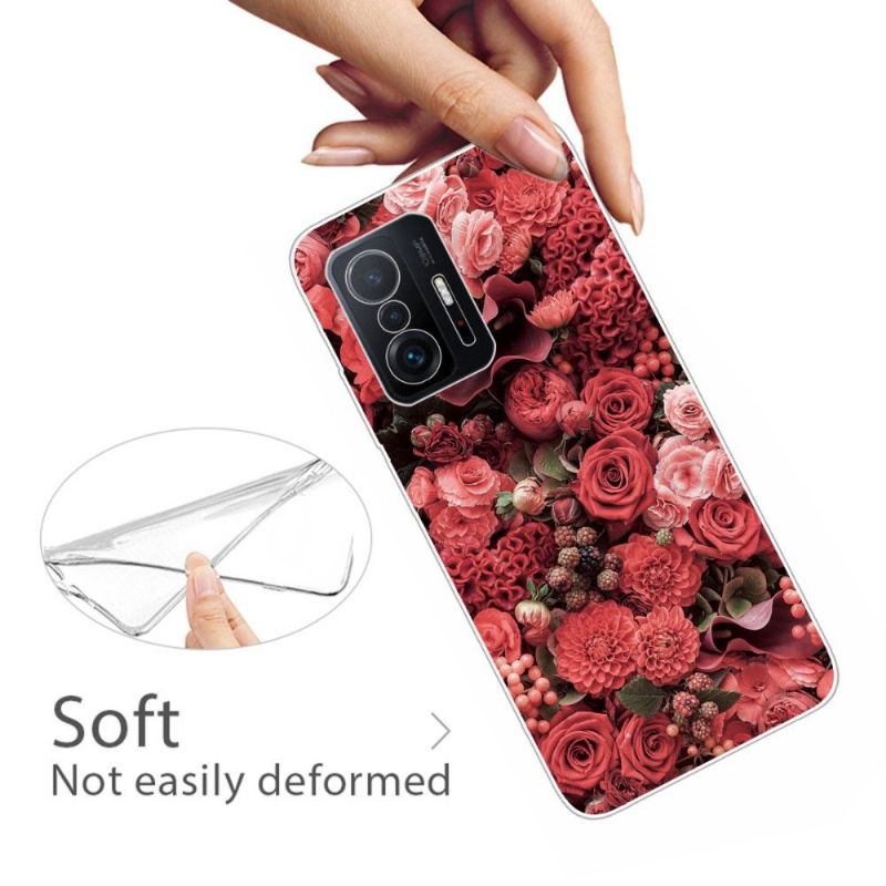 Coque Xiaomi 11T / 11T Pro Red Flower
