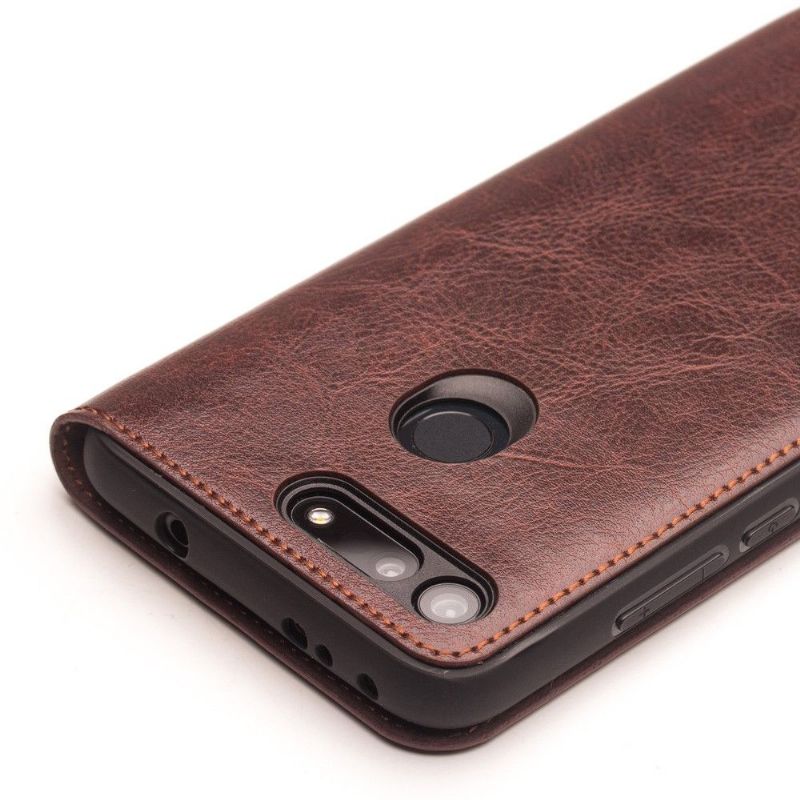Honor View 20 - Etui fait main en cuir véritable