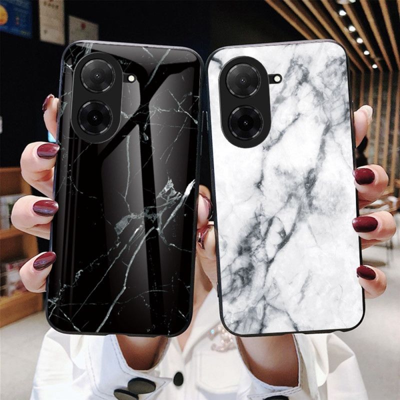 Coque Poco C71 Verre Trempé Marbre